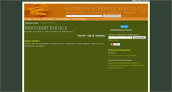 Desktop Screenshot of houseboat-rentals.gordonsguide.com