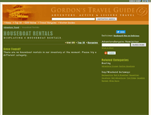 Tablet Screenshot of houseboat-rentals.gordonsguide.com