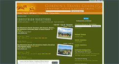 Desktop Screenshot of equestrian-vacations.gordonsguide.com