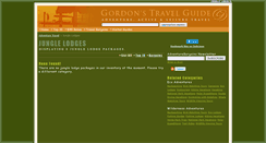 Desktop Screenshot of jungle-lodges.gordonsguide.com