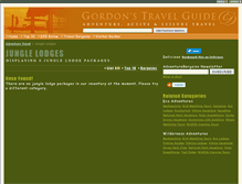 Tablet Screenshot of jungle-lodges.gordonsguide.com