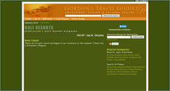 Desktop Screenshot of golf-resorts.gordonsguide.com