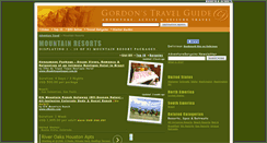 Desktop Screenshot of mountain-resorts.gordonsguide.com
