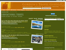 Tablet Screenshot of educational-travel.gordonsguide.com