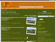 Tablet Screenshot of kids-vacations.gordonsguide.com